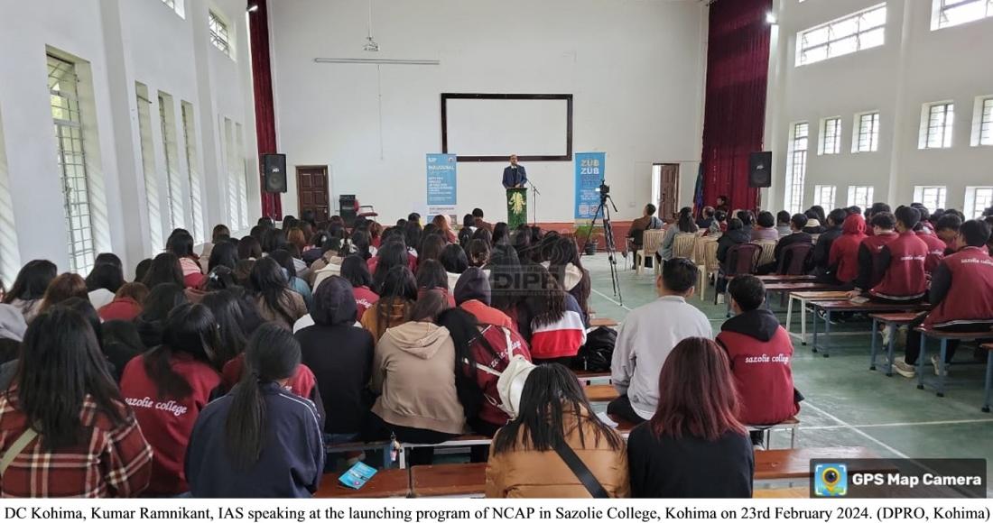 NATIONAL CLEAN AIR PROGRAMME (NCAP) LAUNCHED IN KOHIMA COLLEGE & SAZOLIE COLLEGE