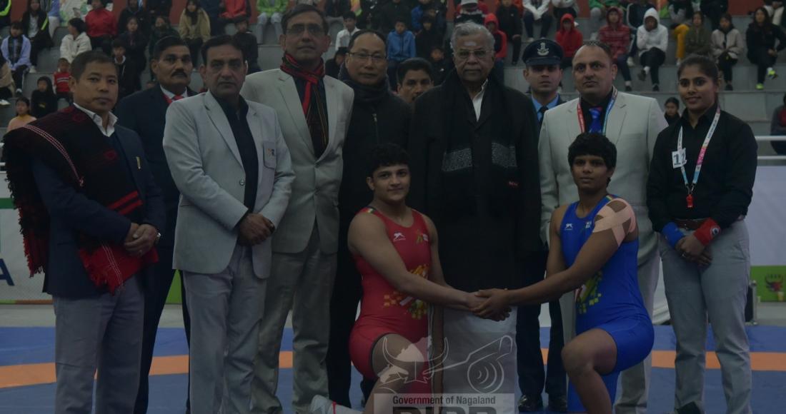 GOVERNOR GRACES CLOSING CEREMONY OF KHELO INDIA UNIVERSITY GAMES (WRESTLING)
