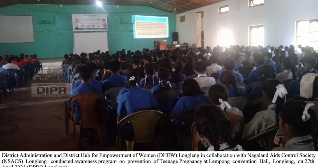 AWARENESS PROGRAM ON PREVENTION OF TEENAGE PREGNANCY CONDUCTED IN LONGLENG