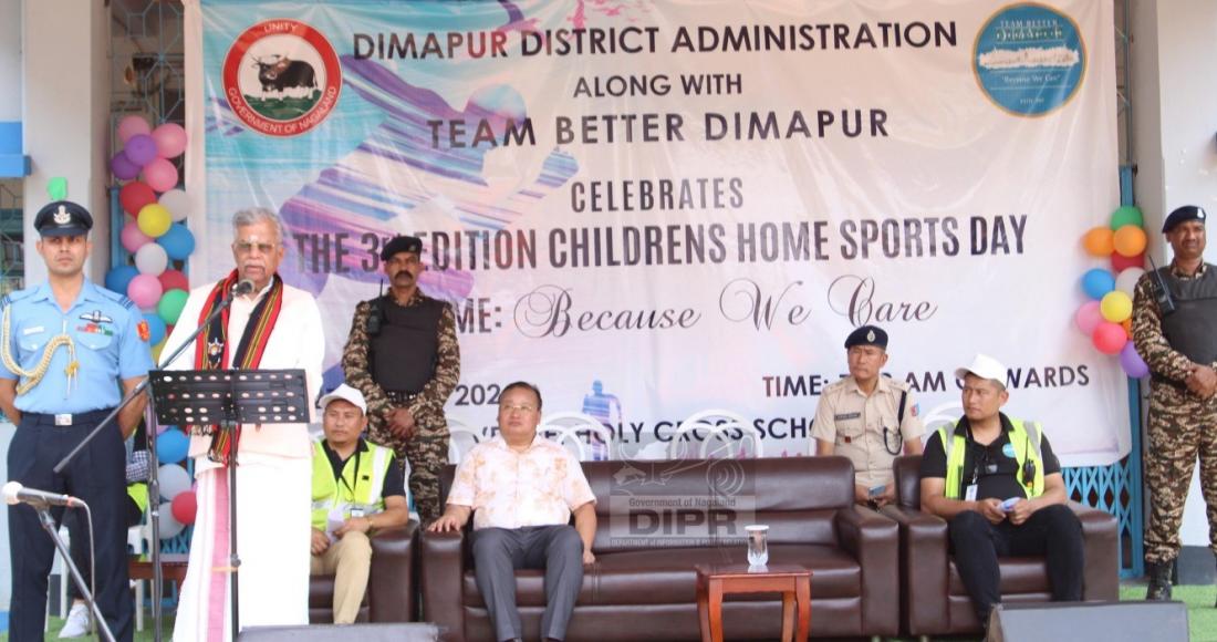 GOVERNOR GRACES THE ANNUAL ORPHANAGE/CHILDREN’S HOME SPORTS MEET DAY AT DIMAPUR